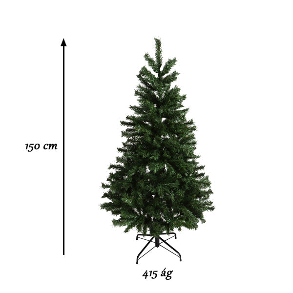 Nordmann műfenyő fém talppal, 4 méretben-150 cm