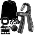 5-piece hand and finger strengthener set with counter
