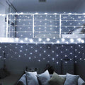 128 LED-es hálós fényfüzér, 2 színben-hidegfehér