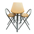 Kitchen bar set with 2 stools and table