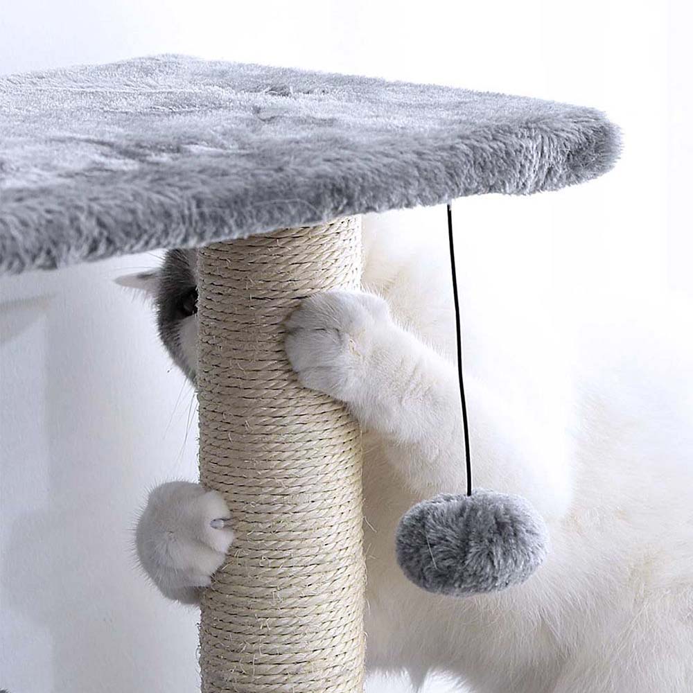 Cat climbing frame-grey