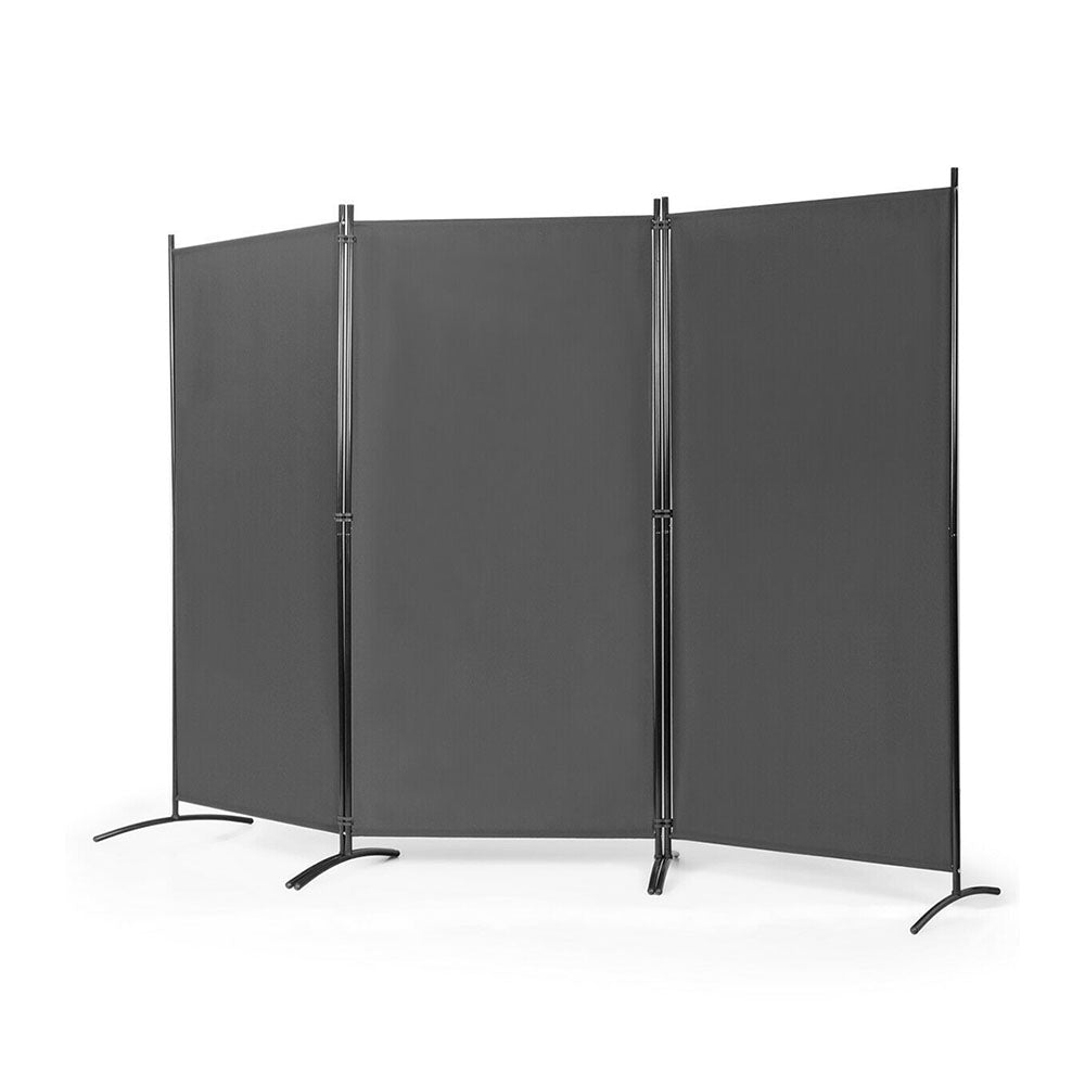 Mobile room divider 260x180cm, gray