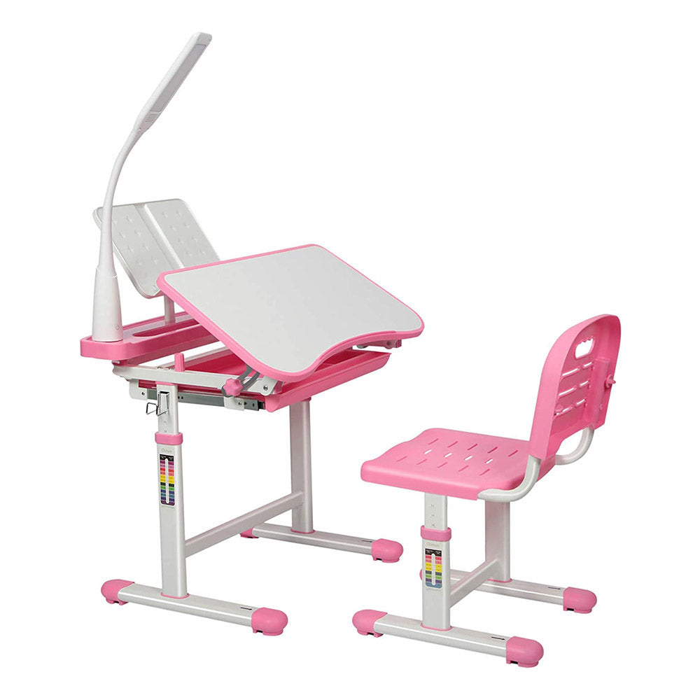 Adjustable Height, Multifunction Kids Desk - Pink